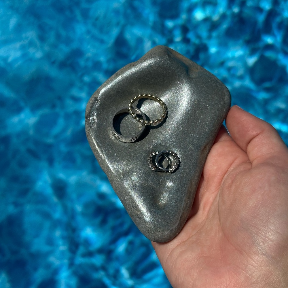 Silver dipped ring dish